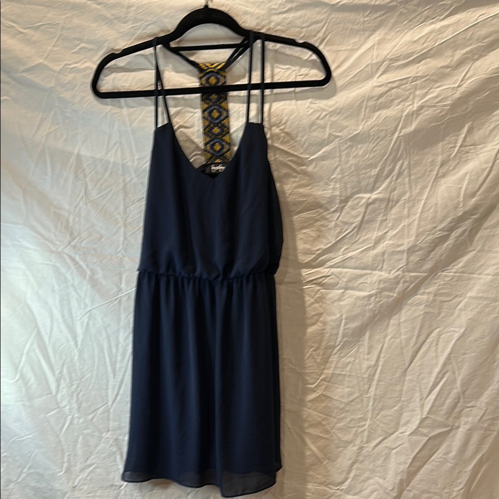 by & by Blue Halter Sundress
